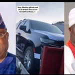 (ICYMI): Adeleke Gifts New Car To Ooni Of Ife In Honor Of His 50th Birthday